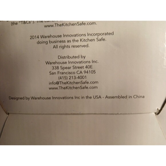 Kitchen SafeTime Locking Temptations-Cellphone Money RED Lid Clear Base 3.5 qt - Picture 15 of 16